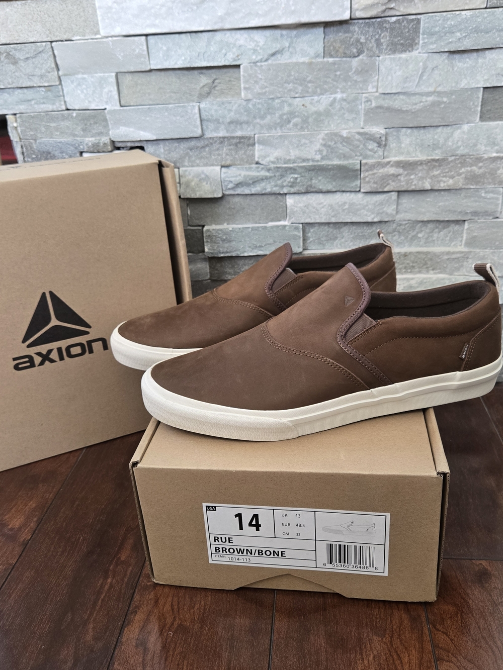 Axion Rue Slip-On Men’s Shoes — Brown, Size 14